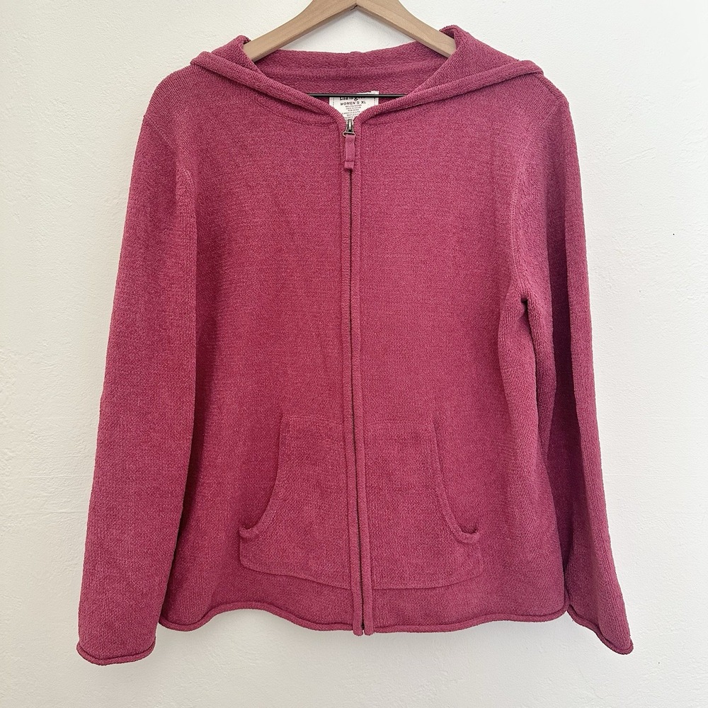 Life is Good Sweater Womens XL Pink Chenelle Hooded Full Zip Soft Cozy - Picture 5 of 9